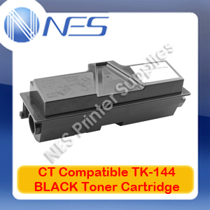 CT Compatible TK-144 BLACK Toner Cartridge for Kyocera FS-1100 (4K Pgs) TK144